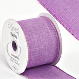 Eleganza Wired Edge Burlap 63mm x 10m Lavender No.45 - Ribbons